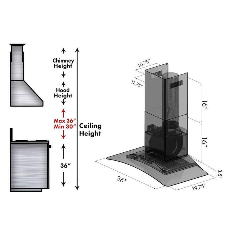 ZLINE 36-Inch Wall Range Hood (KZ-36-400)