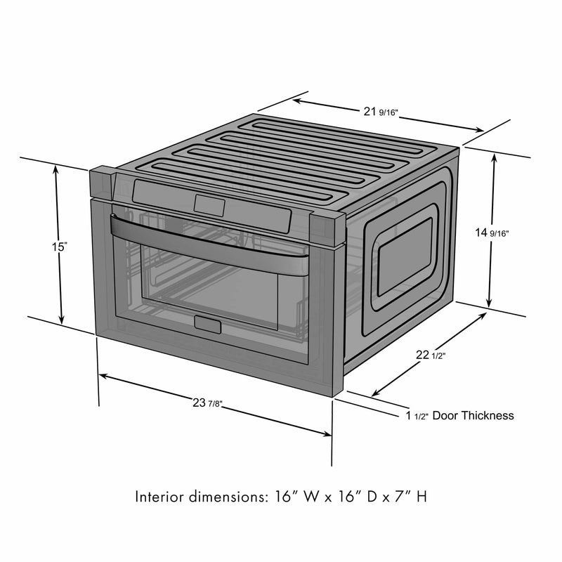 ZLINE 5-Piece Appliance Package - 48-Inch Gas Range, Refrigerator, Convertible Wall Mount Hood, Microwave Drawer, and 3-Rack Dishwasher in Stainless Steel (5KPR-RGRH48-MWDWV)