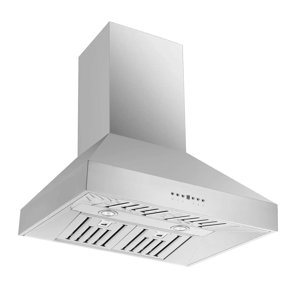 Forno 30-Inch 600 CFM Wall Mount Range Hood in Stainless Steel - FRHWM