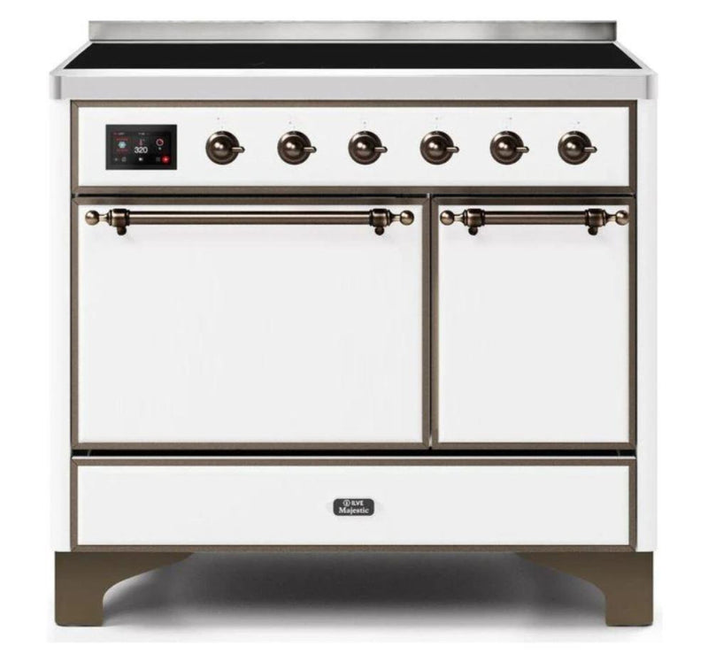 Ilve Majestic Series 30 Antique White Freestanding Induction